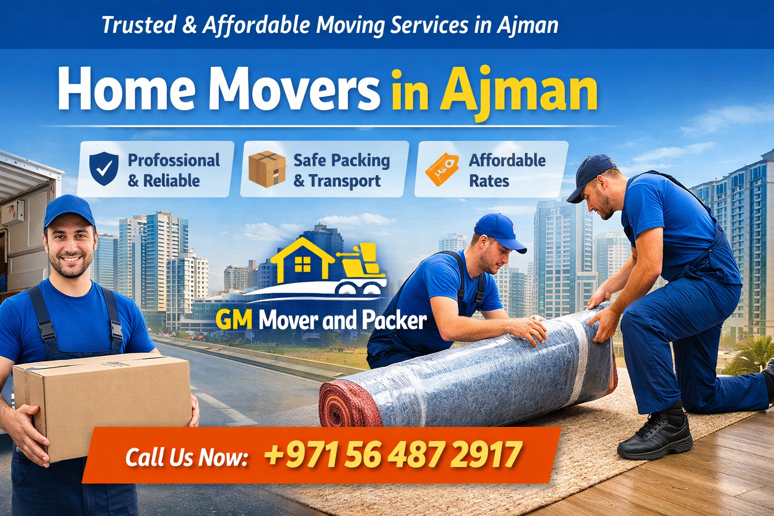 Home Movers in Ajman – GM Mover and Packer