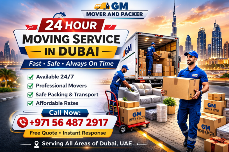 24 Hour Moving Service in Dubai