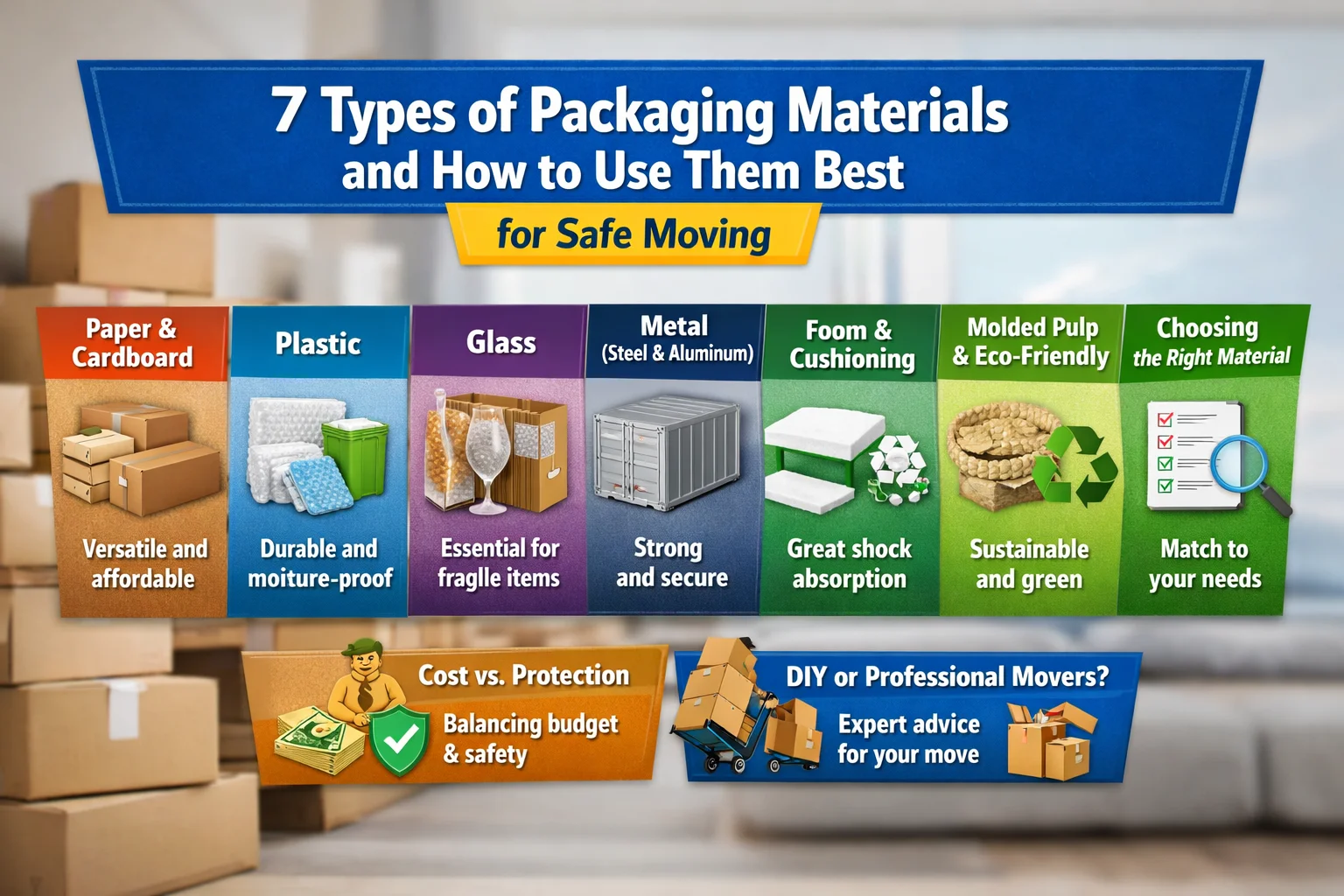 7 Types of Packaging Materials and How to Use Them Best