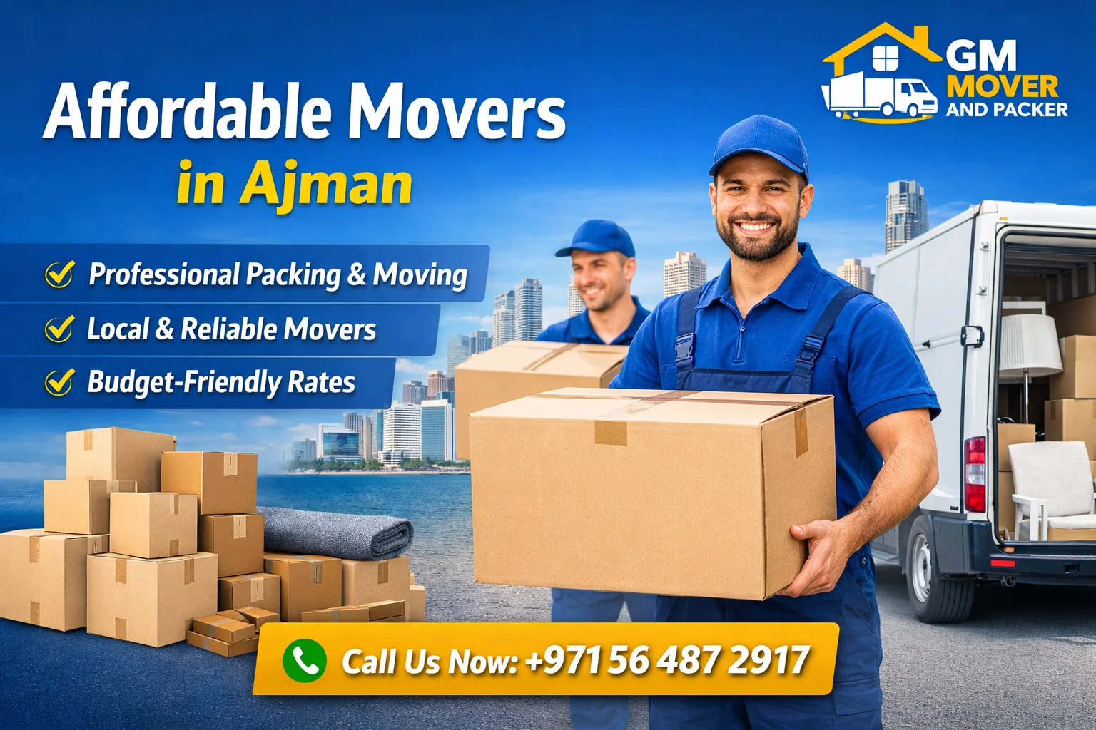 Affordable movers in Ajman