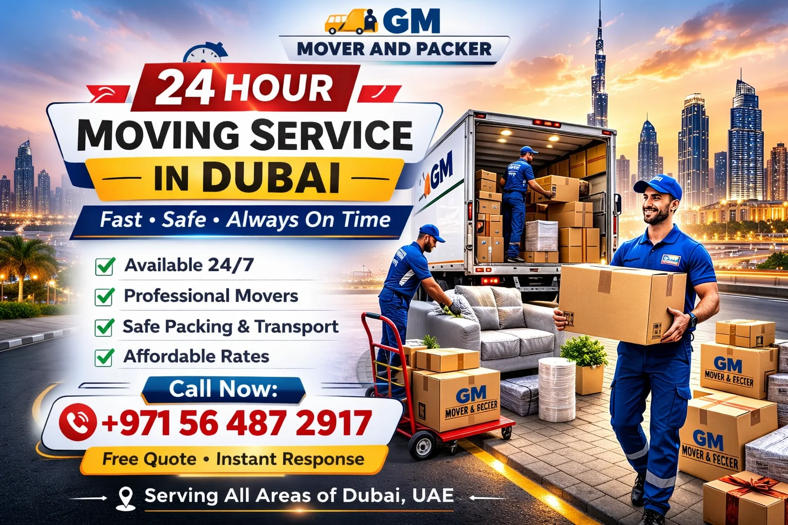 Affordable mover in Dubai Marina
